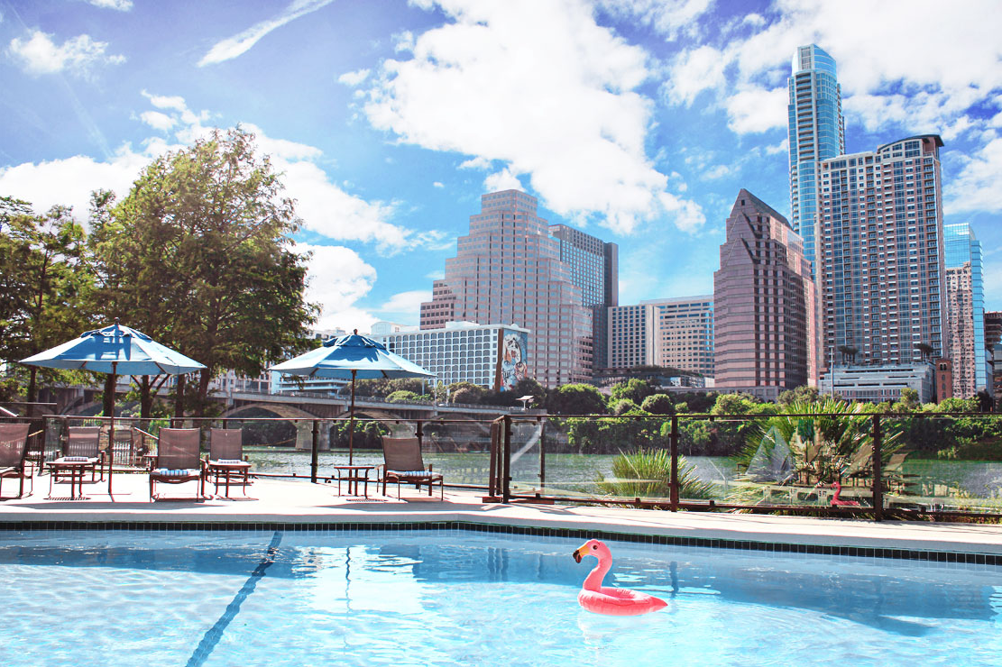 Image of a hotel pool